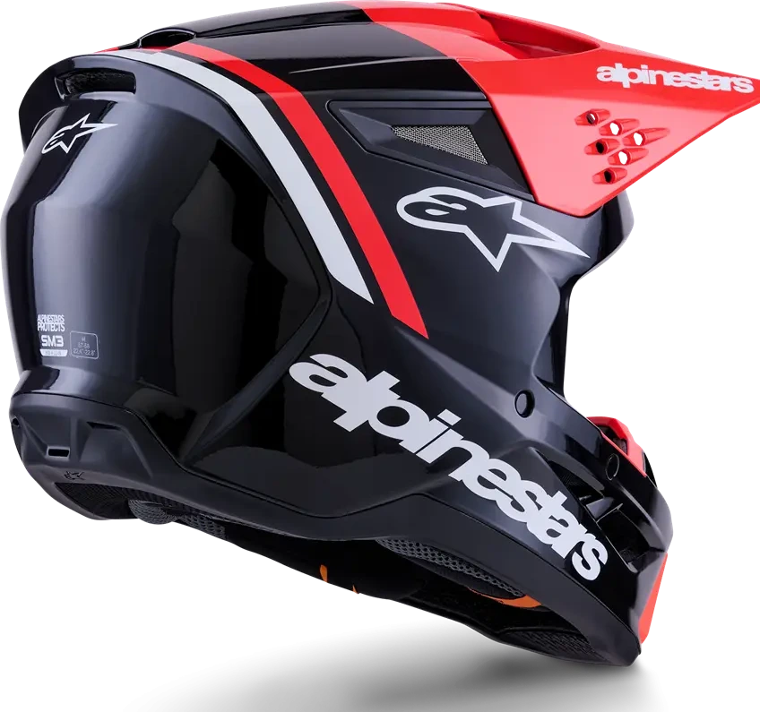 HELMET SM3 RADIUM BLK/RED/WH XS