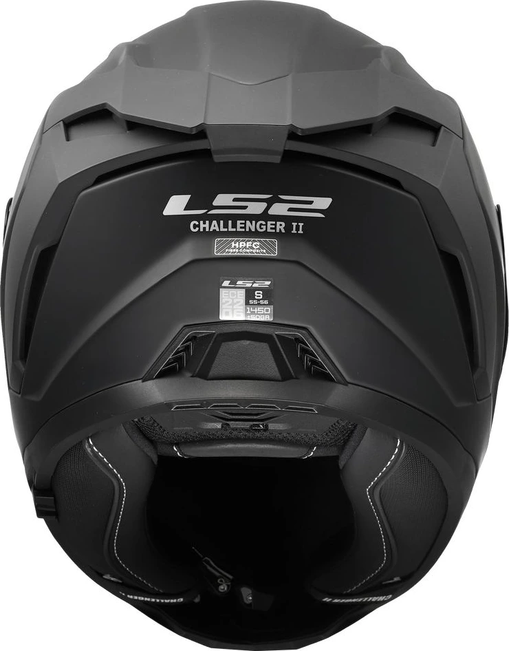 Šalmas LS2 FF817 CHALLENGER II SOLID - matinis juodas, 2XL