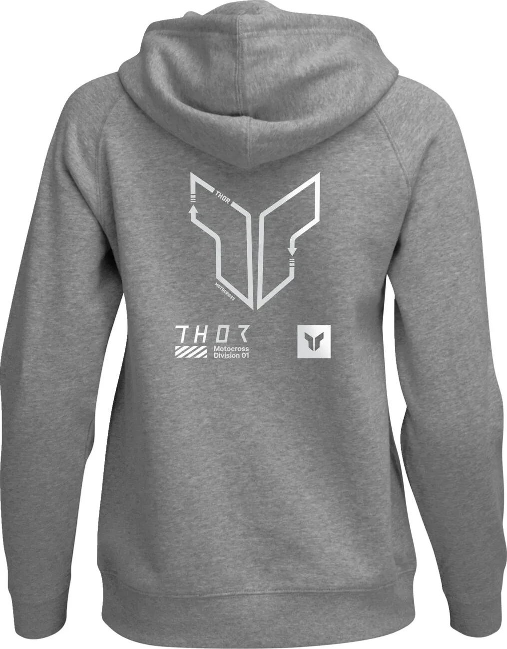 HOODIE WOMENS TRAX HTR GY LG