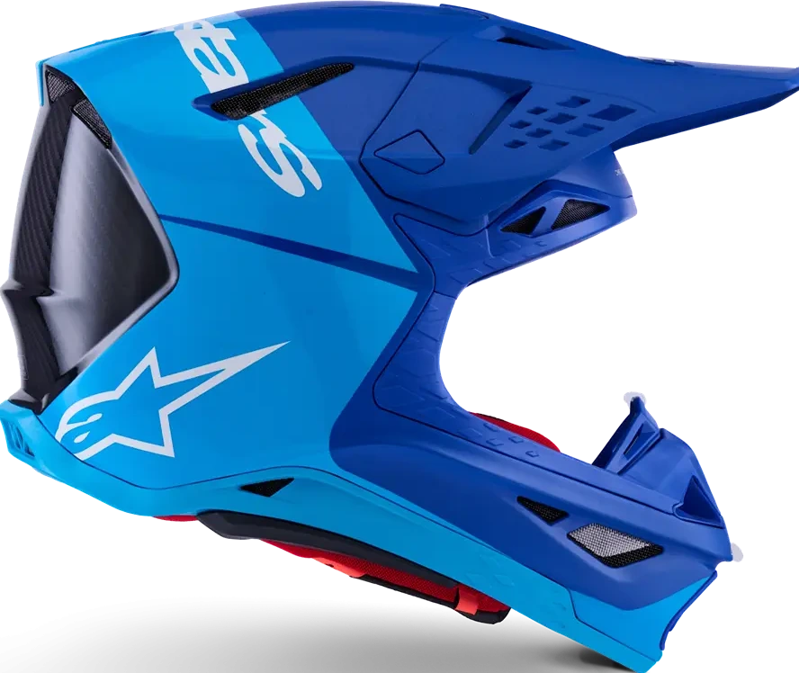 HELMET S-M10 FLOOD BLUE/BLK-CARB XS