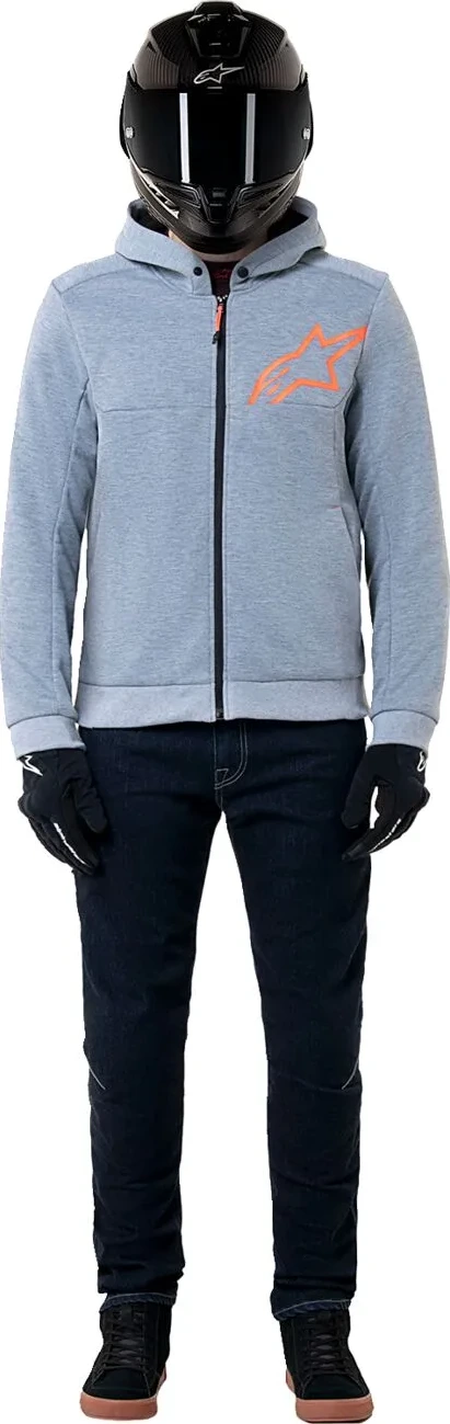JACKET/HOODIE CHROME V2 GRY/RED S