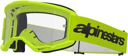 Alpinestars Goggle Vision 3 WORDMARK YELLOW FLUO Clear