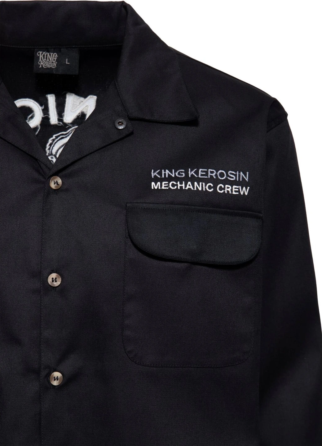 King Kerosin Mechanic Crew shirt, Black, M