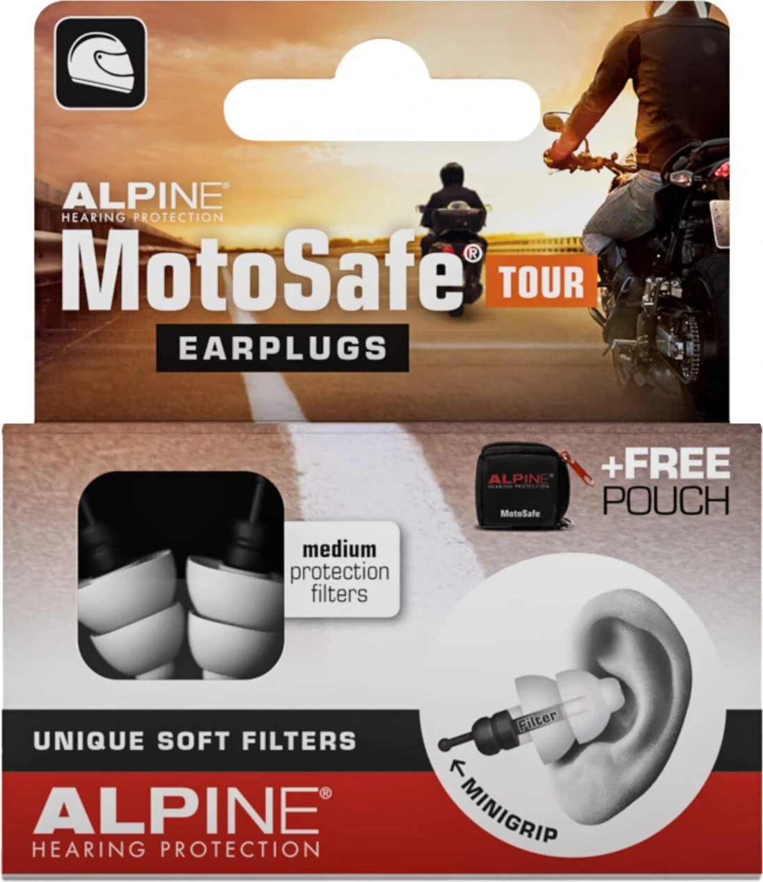 Alpine MotoSafe Tour earplugs