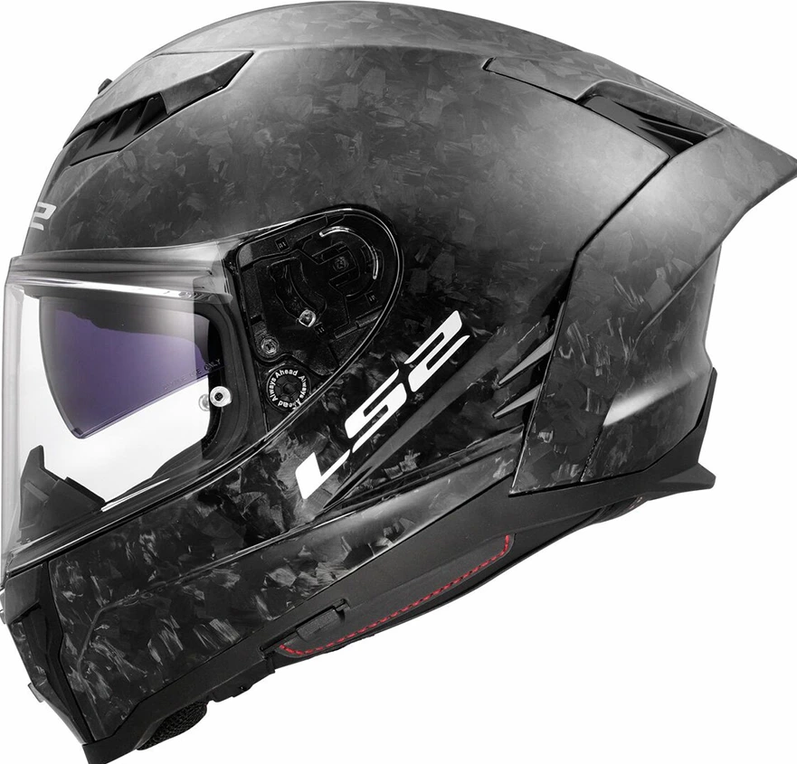 LS2 FF807 DRAGON FORGED Helmet - Gloss Carbon, S