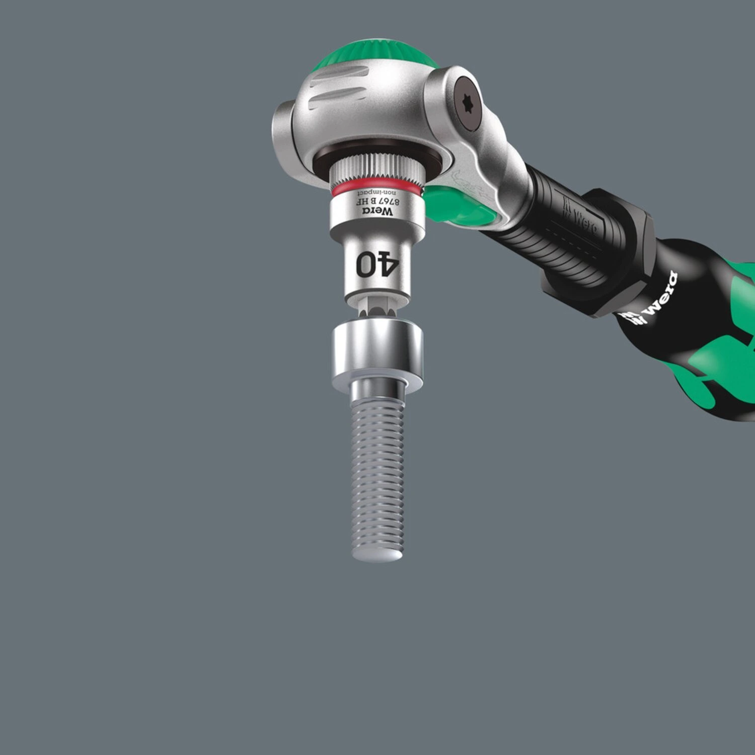 Wera Zyklop 3/8" Torx® socket bit TX25 with holding function, 107 mm, Chrome
