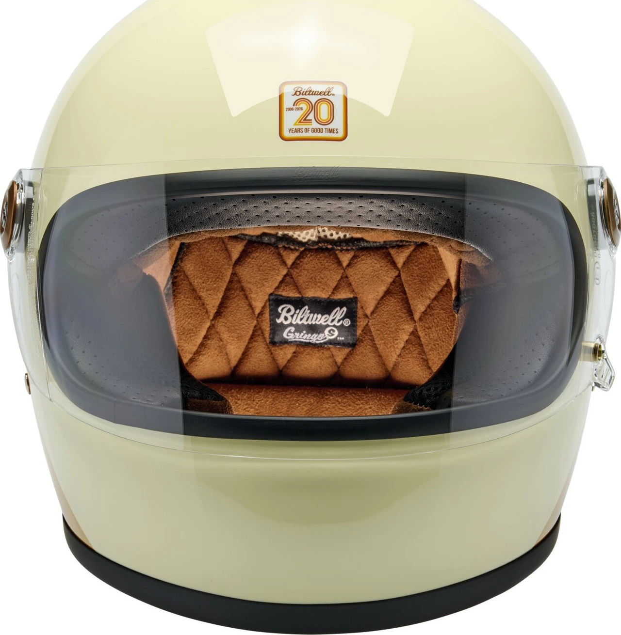 Biltwell Gringo S helmet, 20th anniversary Beige, XS, Gloss