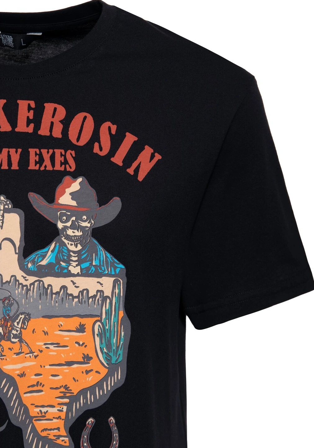King Kerosin All my exes t-shirt, Black, 2XL
