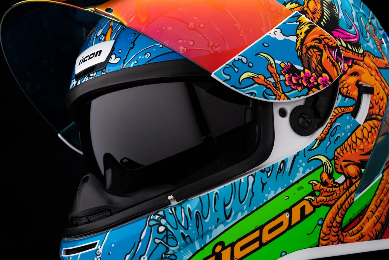 HELMET AIRFORM DINO FURY BLUE SM