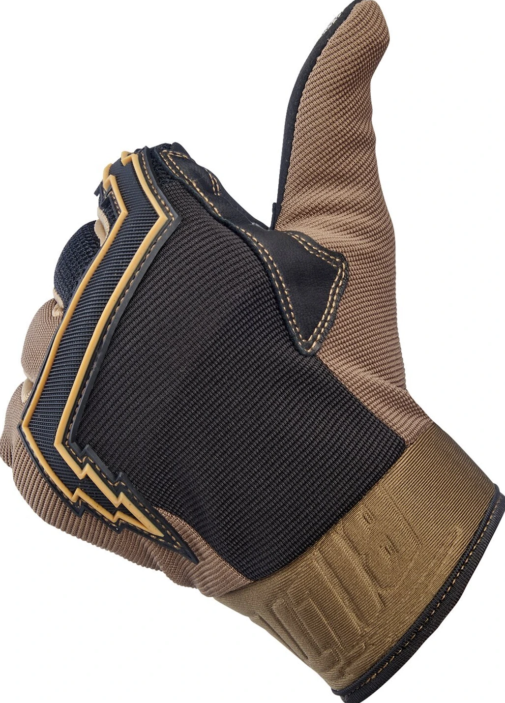 Biltwell Baja gloves, chocolate Black, Black, XS