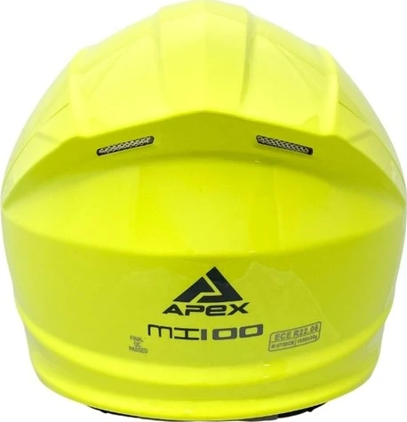 APEX Helmet MI100 Solid fluo yellow M