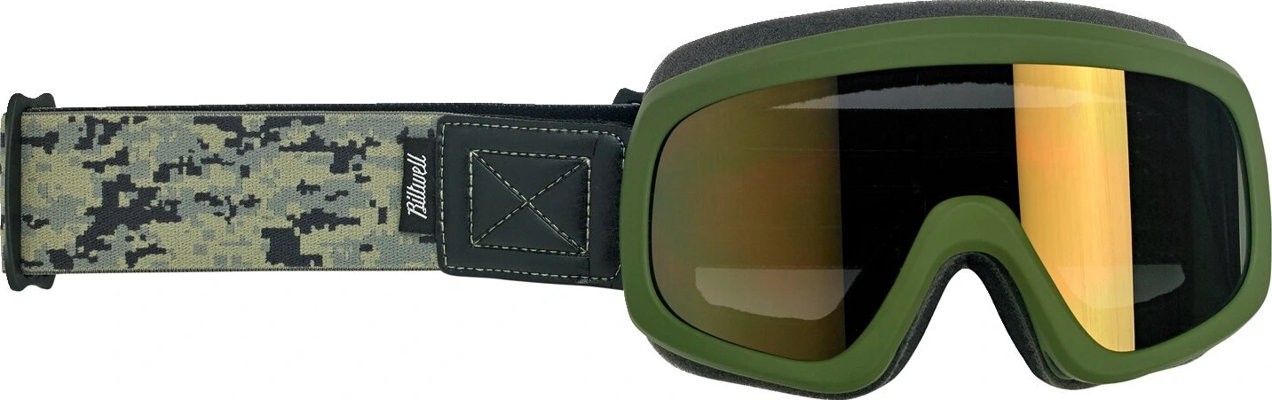 Biltwell Overland 2.0 Grunt goggle olive camo, Green