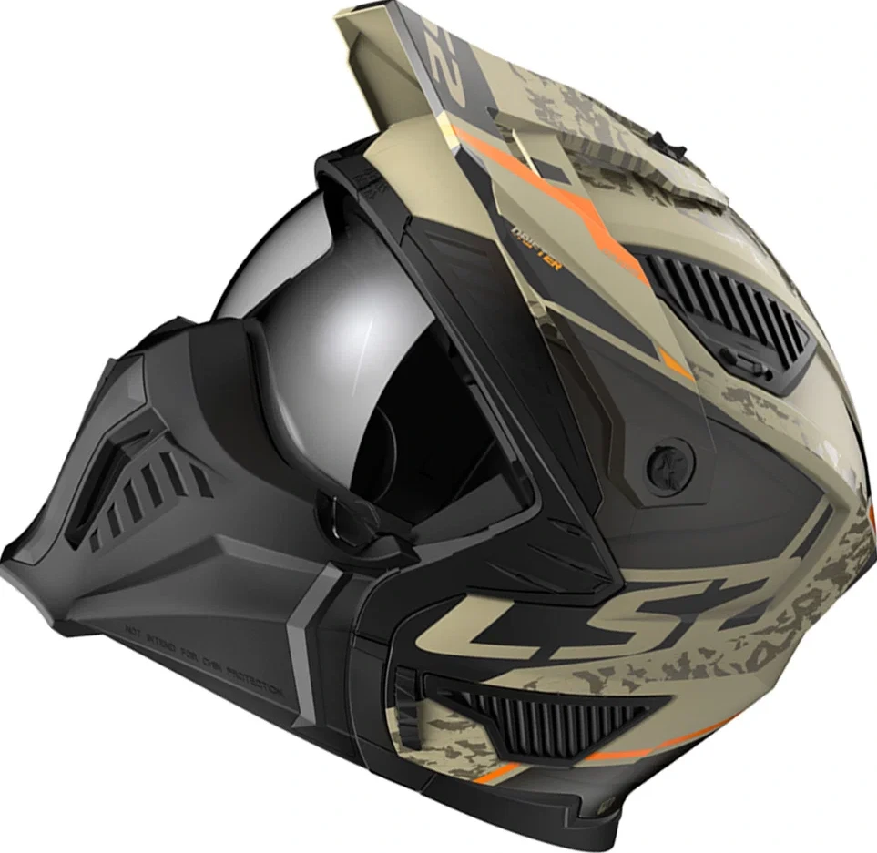 LS2 OF606 DRIFTER DEVOR helmet - M, Matt Sand