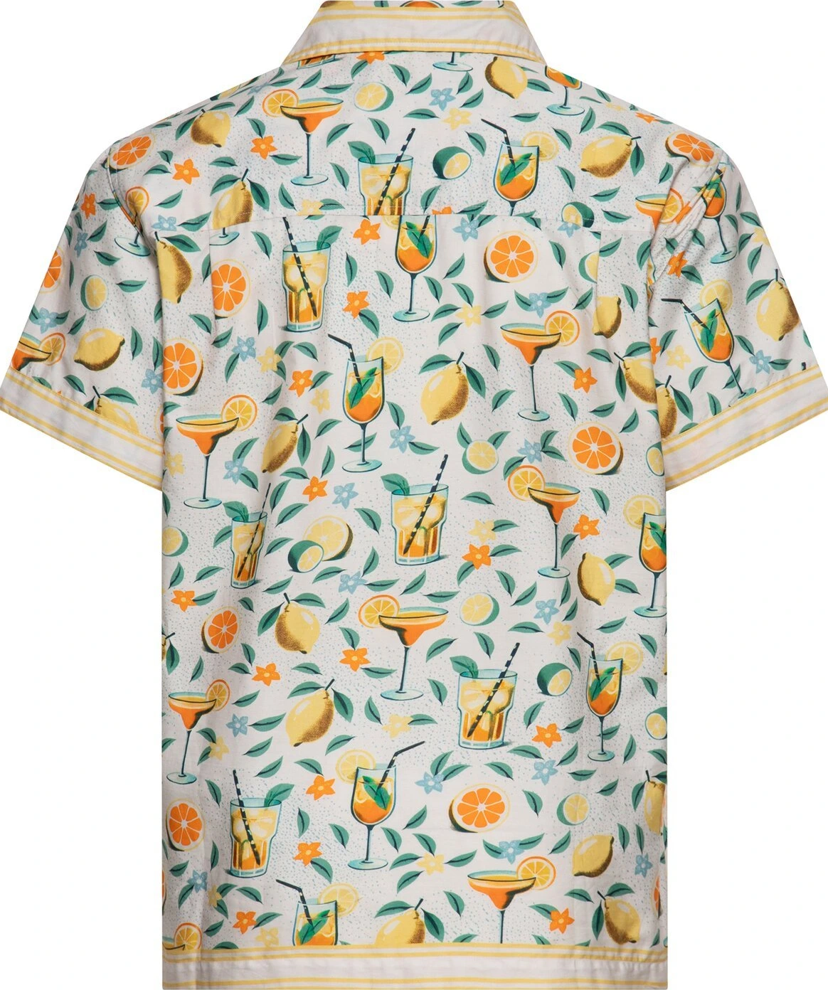 King Kerosin Hawaii Citrus Cocktail shirt, creme Beige, XL