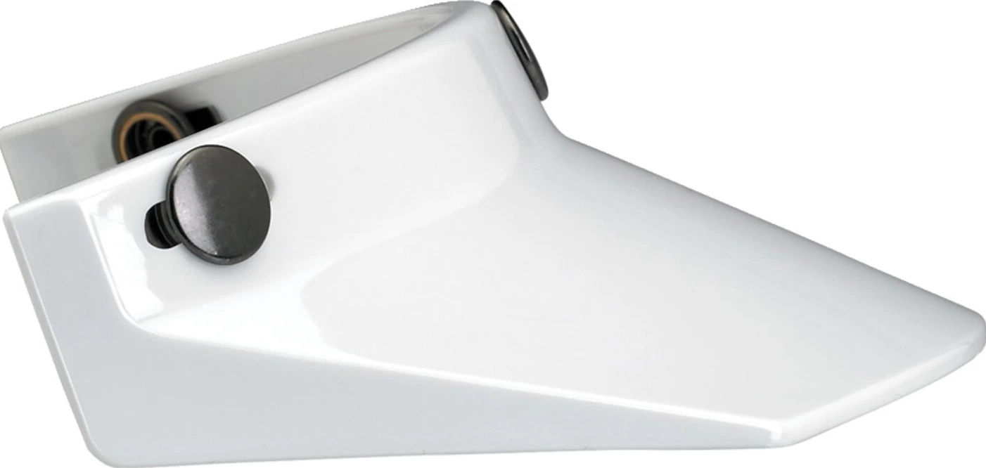 Biltwell Moto peak, White, Gloss