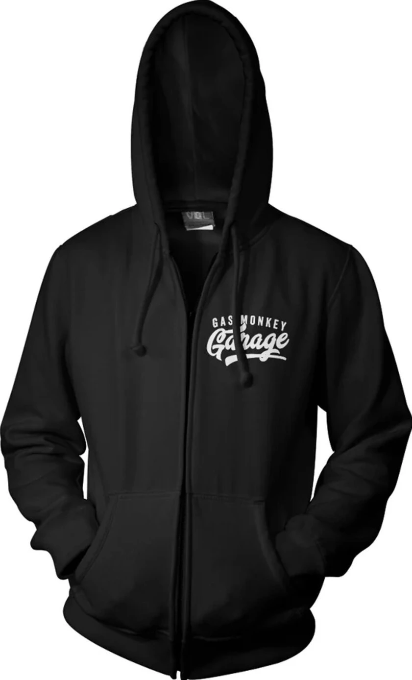 GMG Rusty Hot Rod Zipped hoodie, Black, XL
