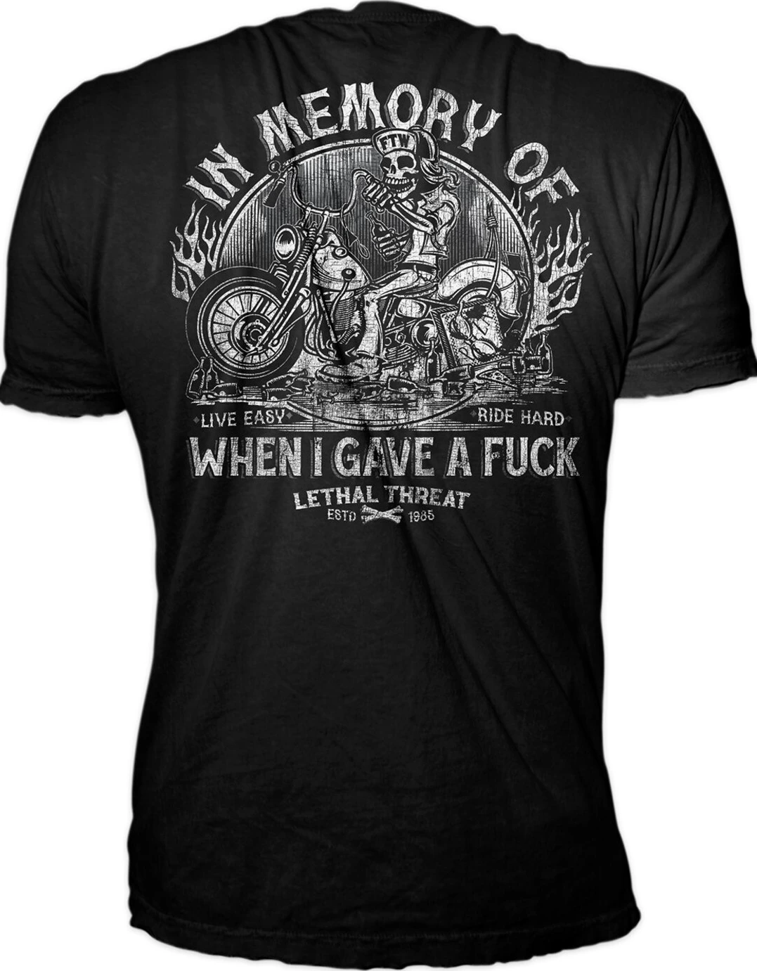 Lethal Threat In Memory t-shirt, Black, white, XL