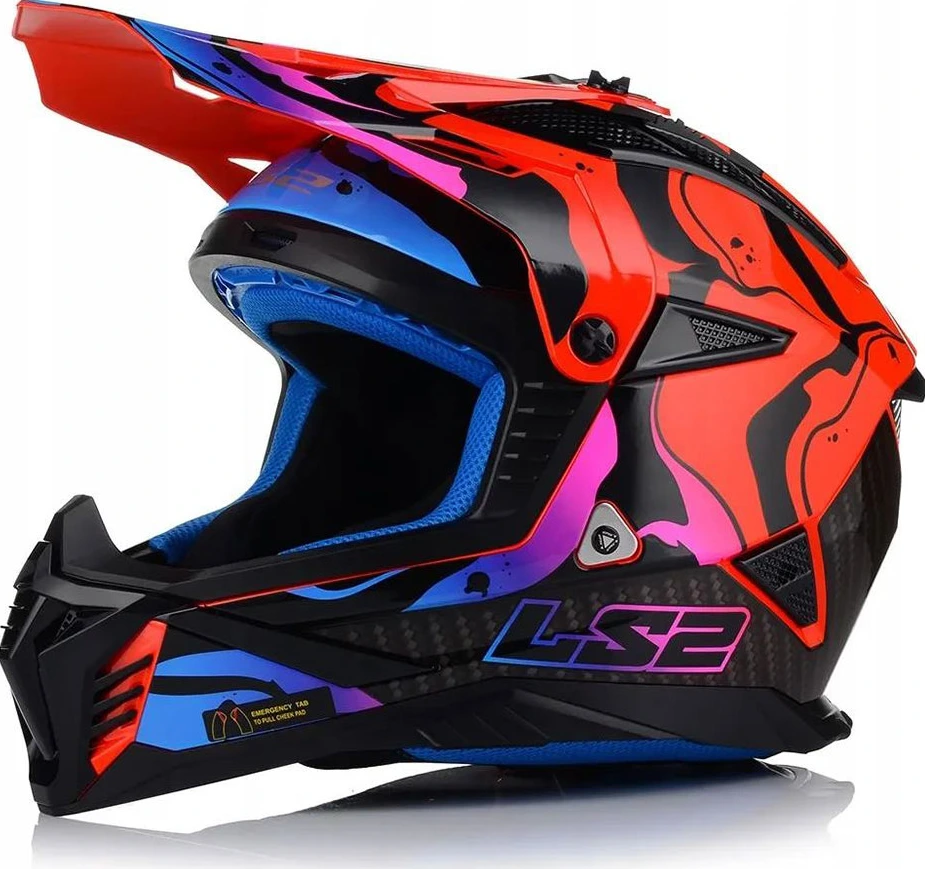 LS2 MX708 FAST II WASH helmet - XL, Gloss Red