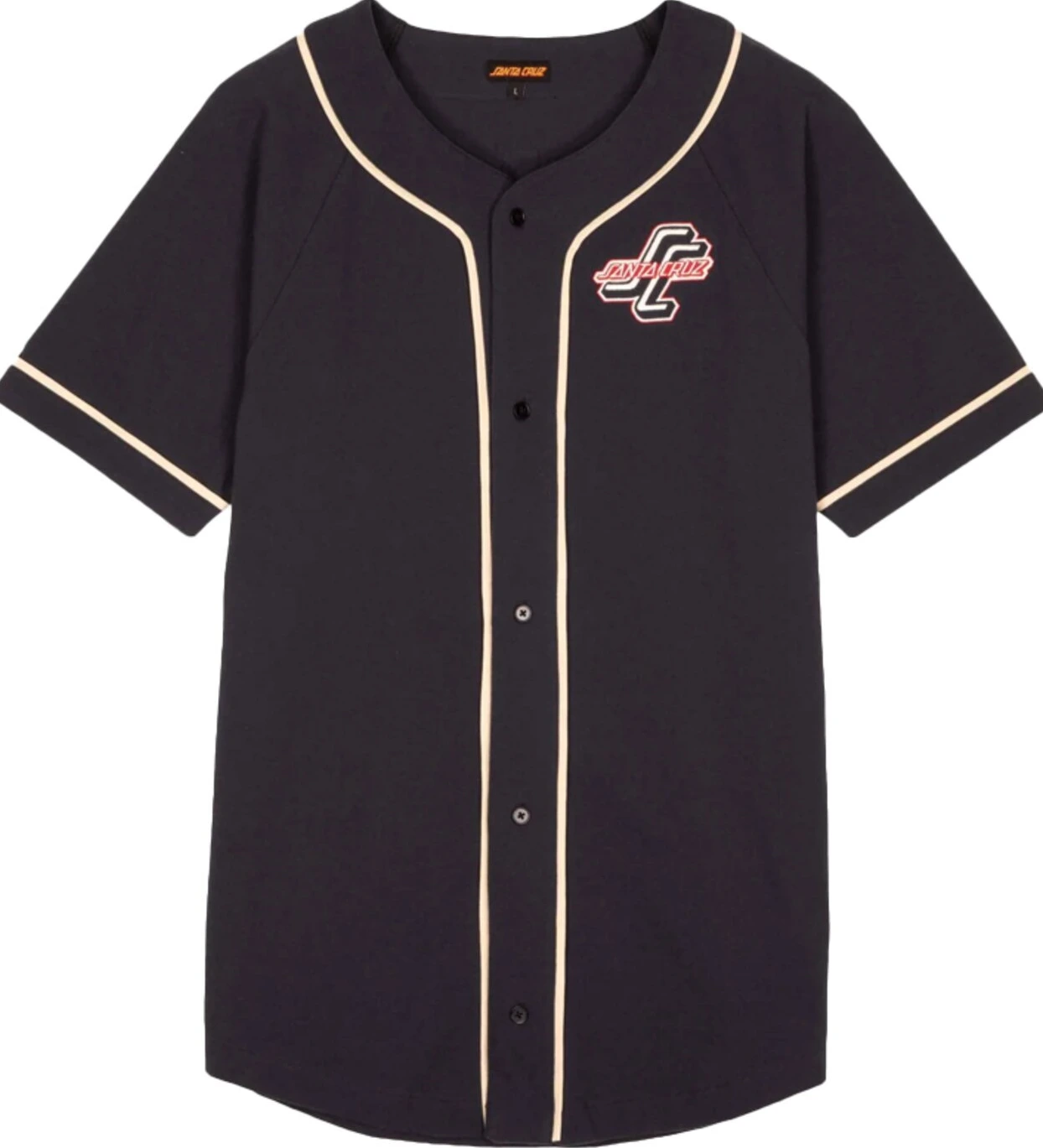 Santa Cruz Outer OGSC Baseball shirt, Navy, S