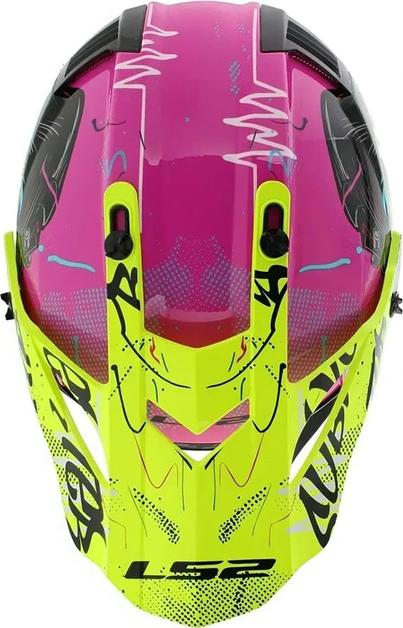 LS2 MX437 FAST II MINI GORILLA Helmet - S, Purple