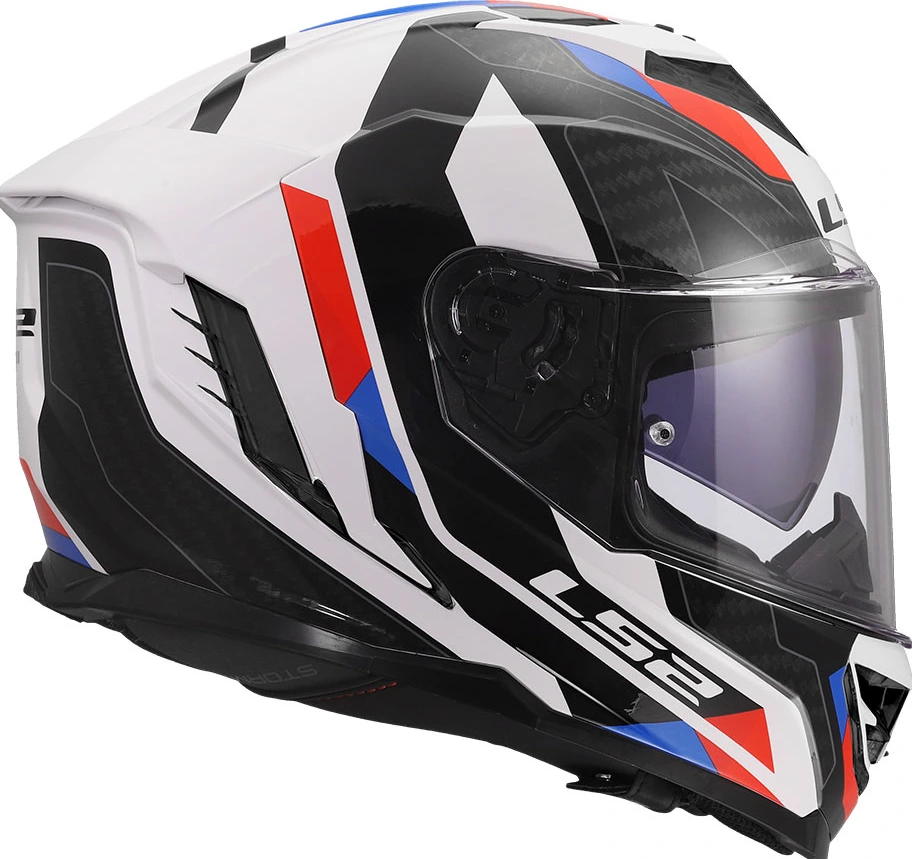 LS2 FF818 STORM III SPORTY ķivere - balta/zila/sarkana, 2XL