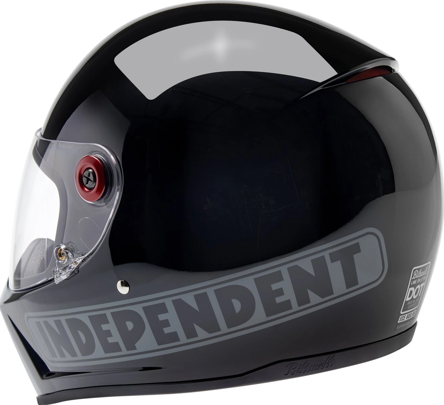 Biltwell Lane Splitter Independent collab helmet, Gray, XS, Gloss