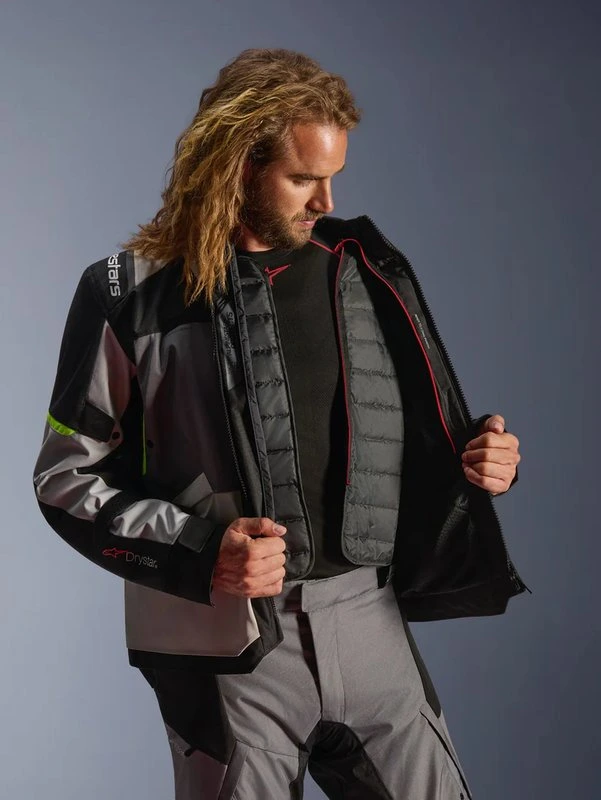 Alpinestars Jacket Andes v4 Drystar Ice Gray/Fluo Yellow, 3XL