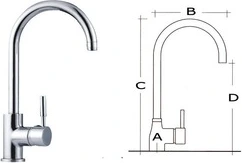 Diana mixer for galley sink