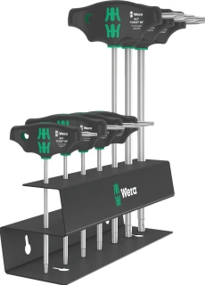 Wera screwdriver set T-handle Hex plus torx, 7 pieces