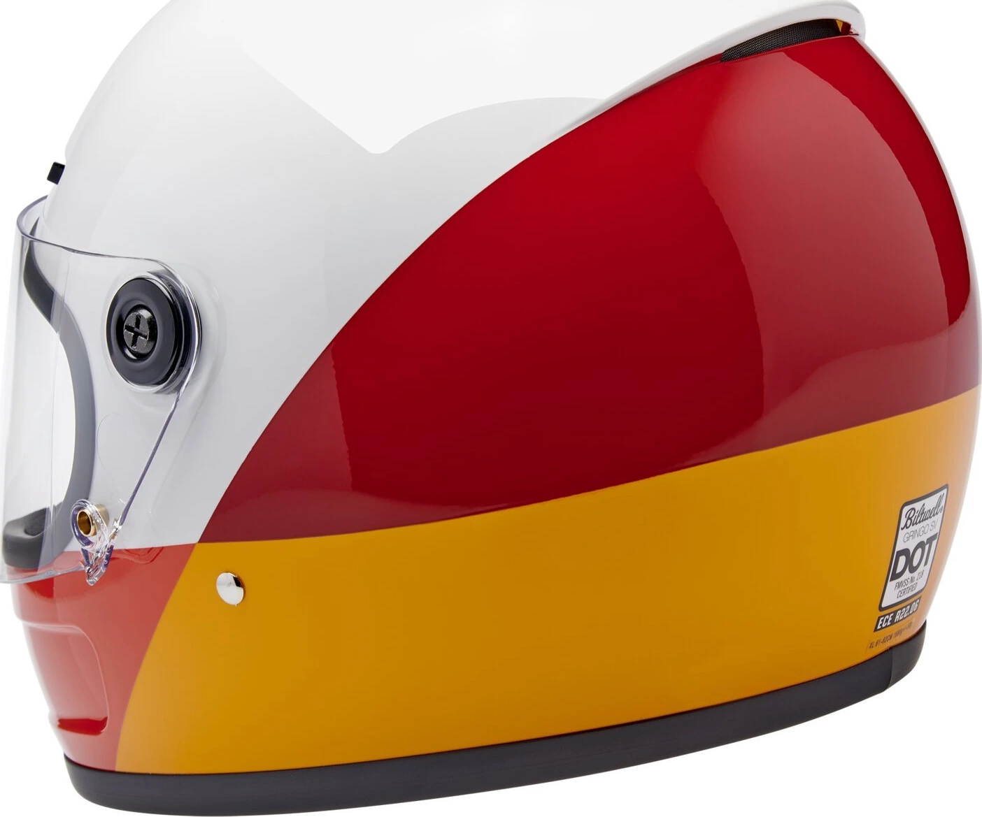Biltwell Gringo SV helmet Intersection Warm, White, XS, Graphic