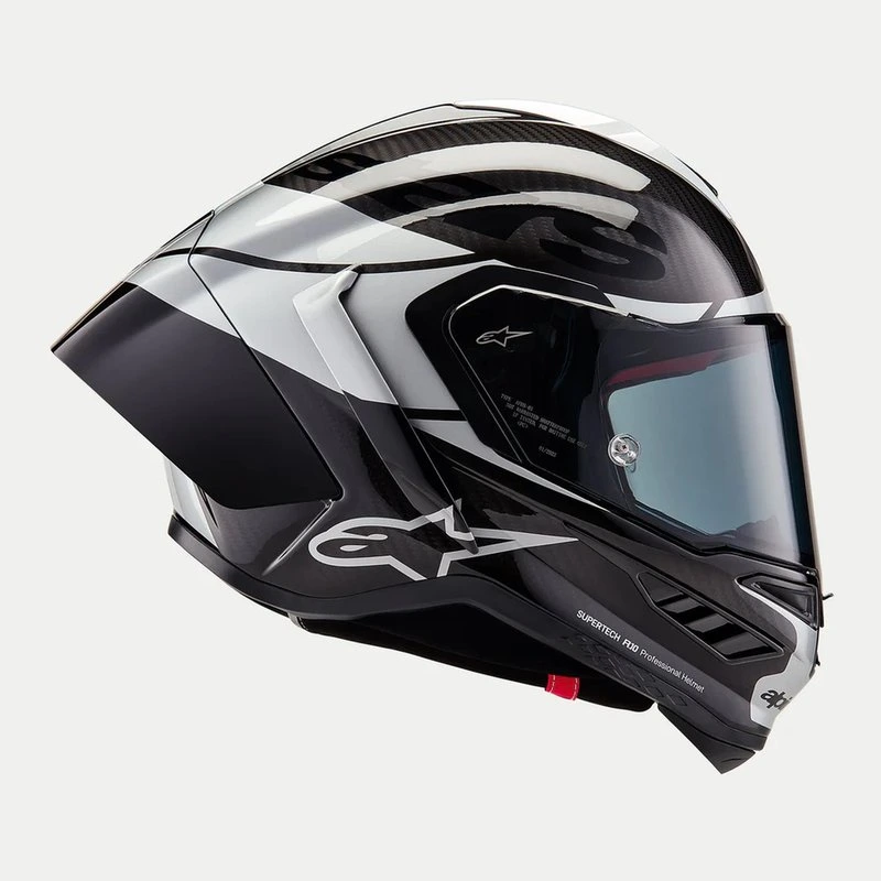 Alpinestars Helmet Supertech R10 Element Black/Carb/Silver, XS