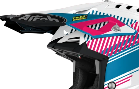 Airoh Aviator 3 Peak Wave pink chrome