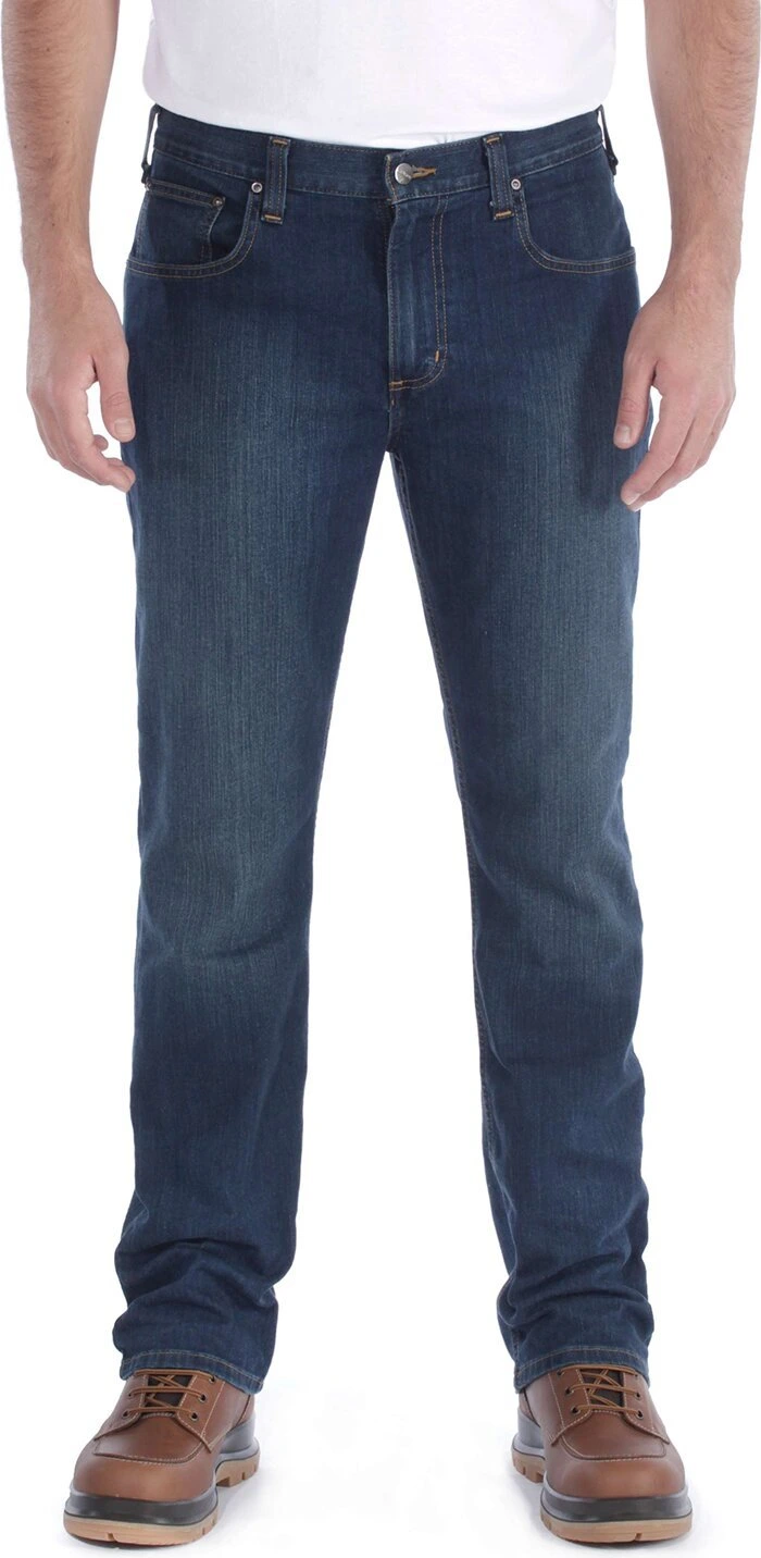 Carhartt Rugged Flex® straight fit tapered jean erie, Blue, 31/34