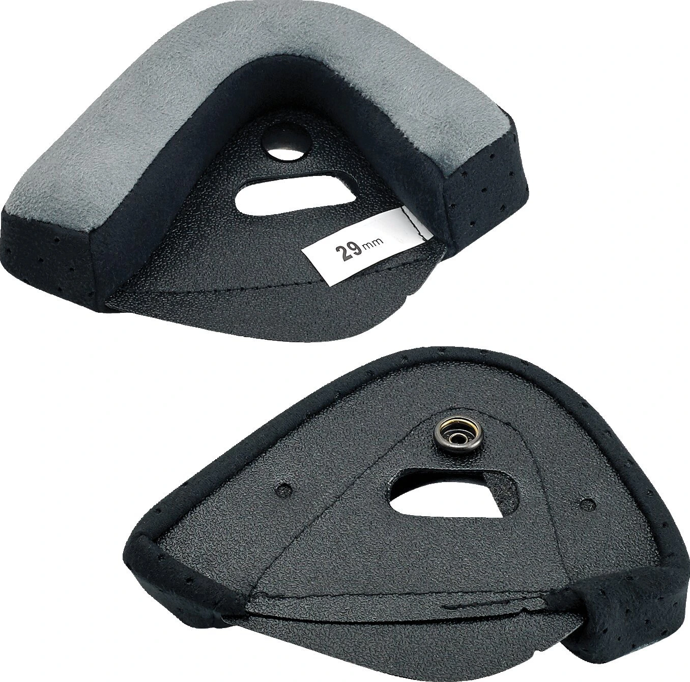 Biltwell Bonanza cheek pad set - 16mm, Gray, 25 mm