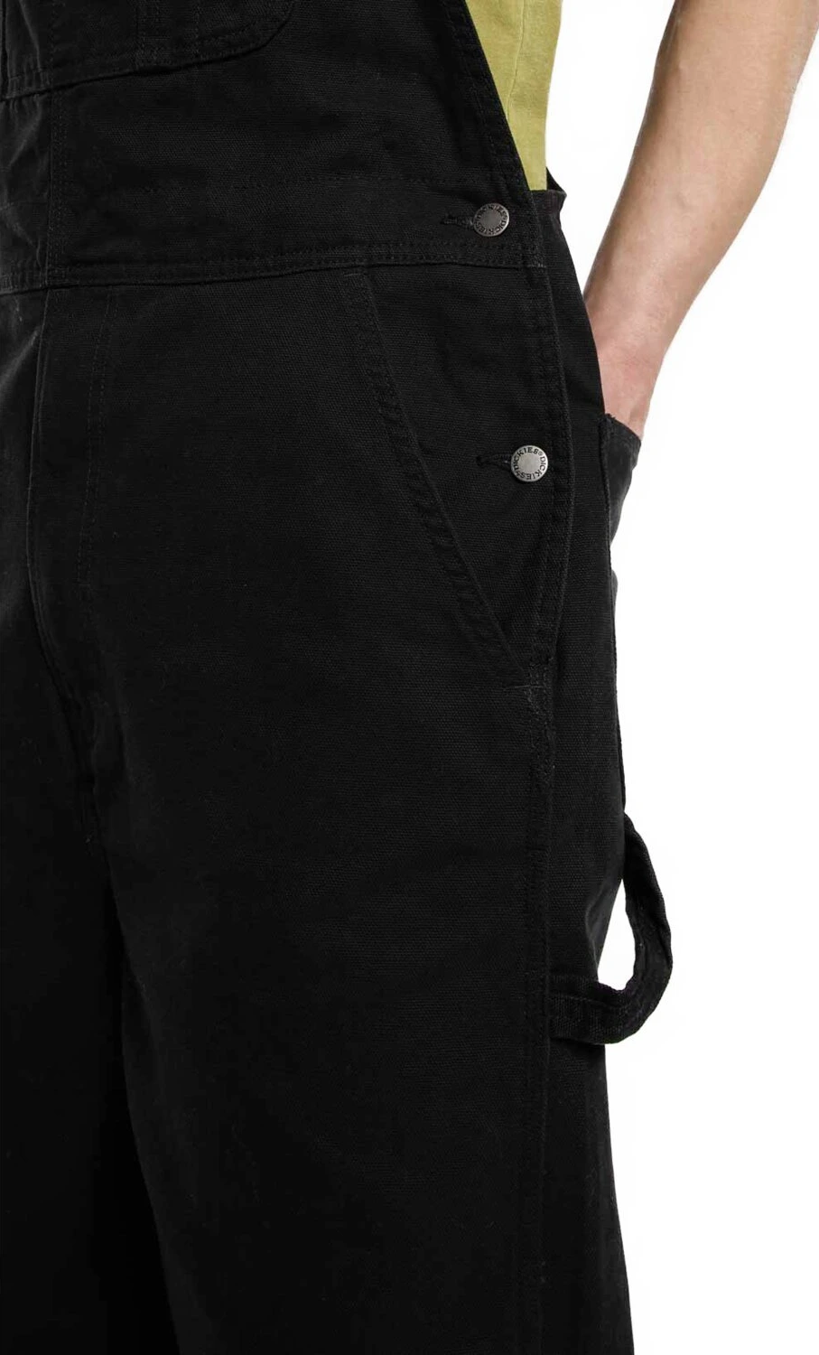 Dickies Loose canvas bib, Black, L