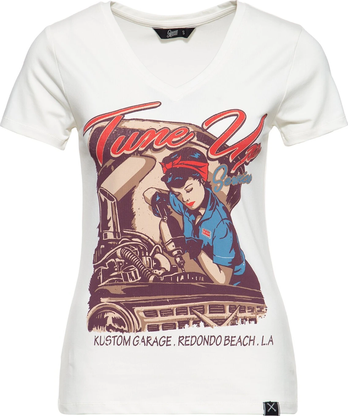 Queen Kerosin Tune Up t-shirt, off White, White, L