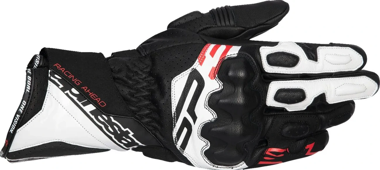 GLOVE SP-3 BLK/WHT/RD FLUO S