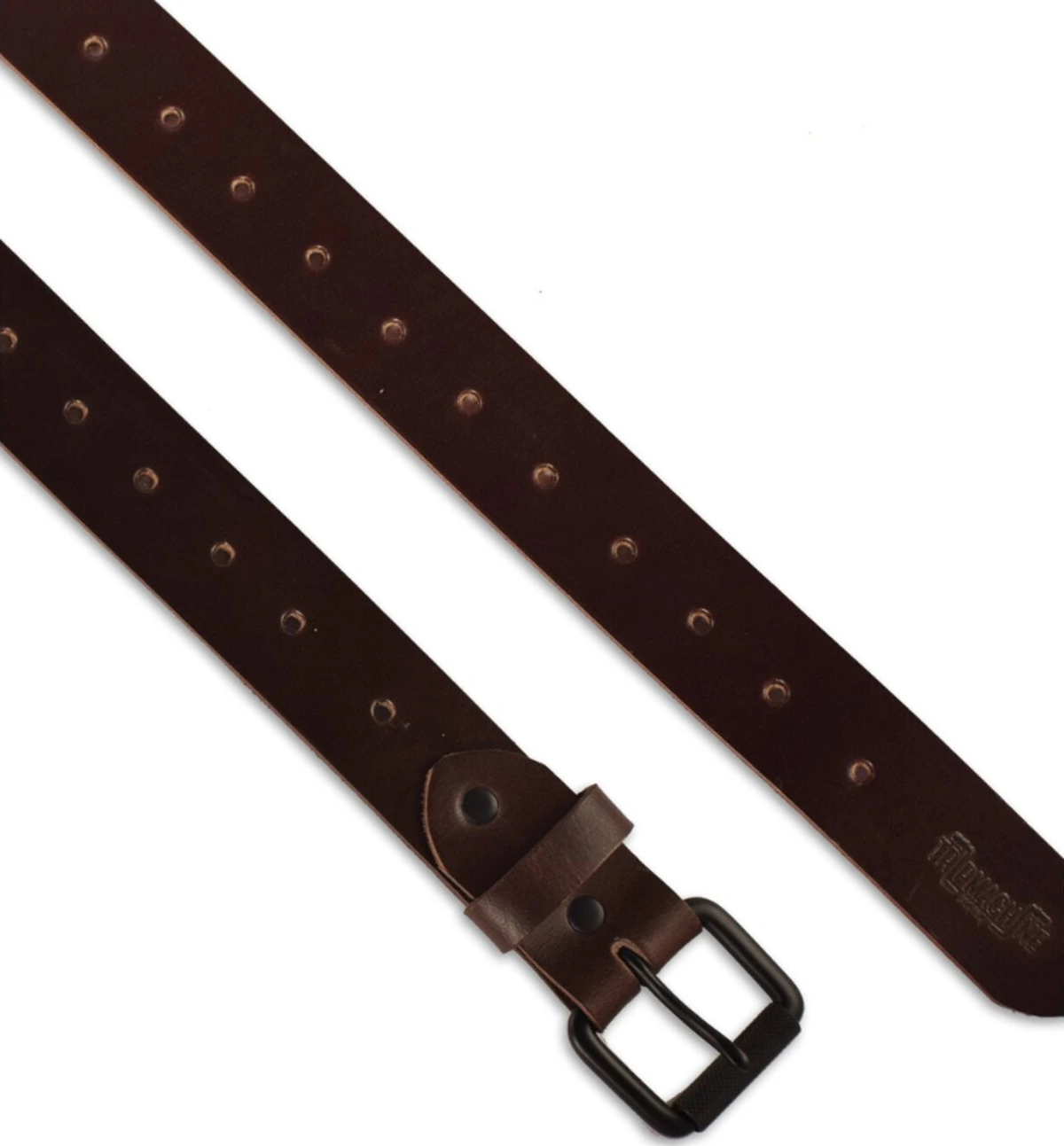 Trip Machine Belt Single pin, tobacco brown