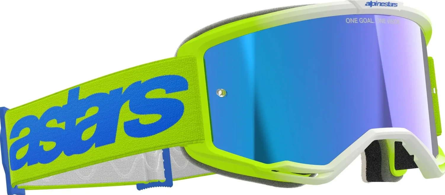GOGGLE VISION 5 BLAZE YLW/BL MIRROR-BLUE