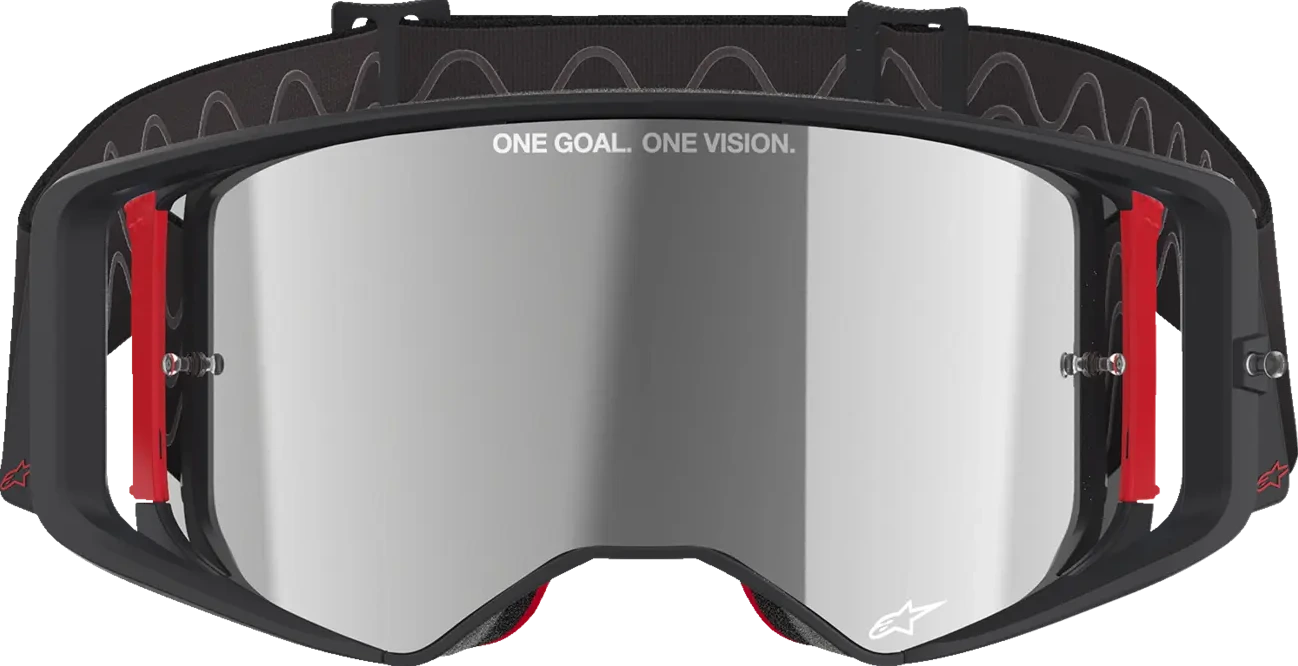 GOGGLE SUPERTECH CORP BLK/RED MIRROR-SILVER