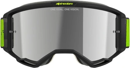 Alpinestars Goggle Vision 5 HOLLOW CHARCOAL YLLW FL Mirror SILVER
