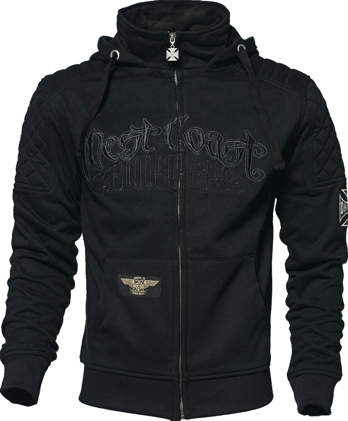 WCC Choppers Por Vida zip hoodie, Black, S