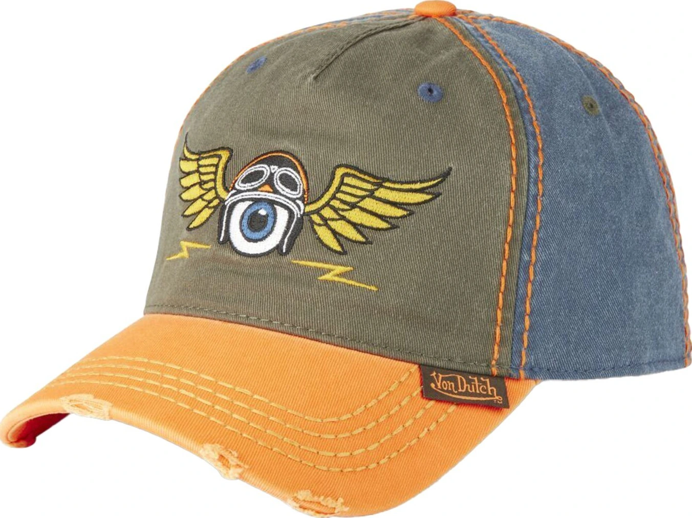 Von Dutch Baseball retro cap eye, Green
