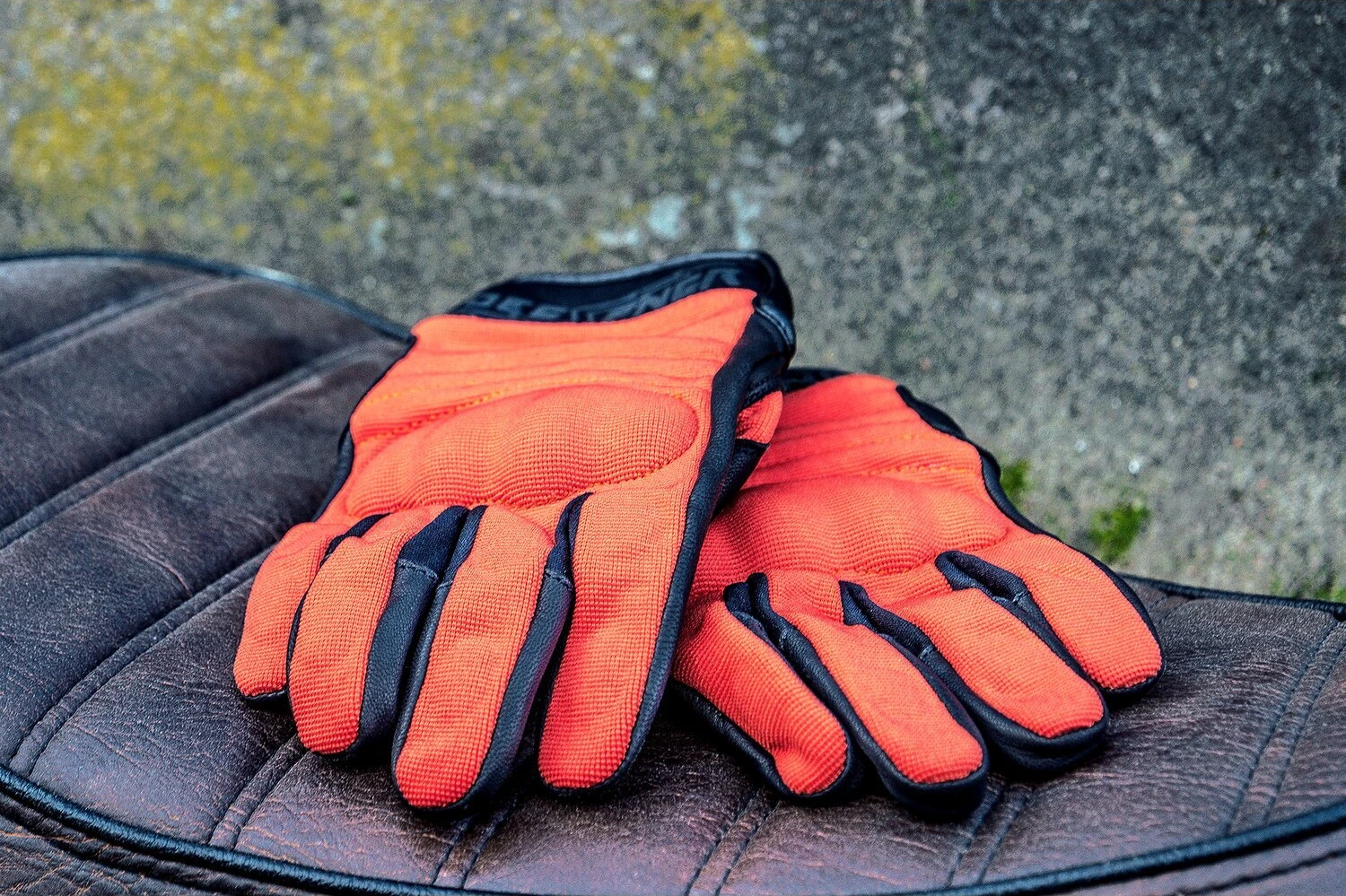 Roeg FNGR Textile gloves, Orange, 2XL