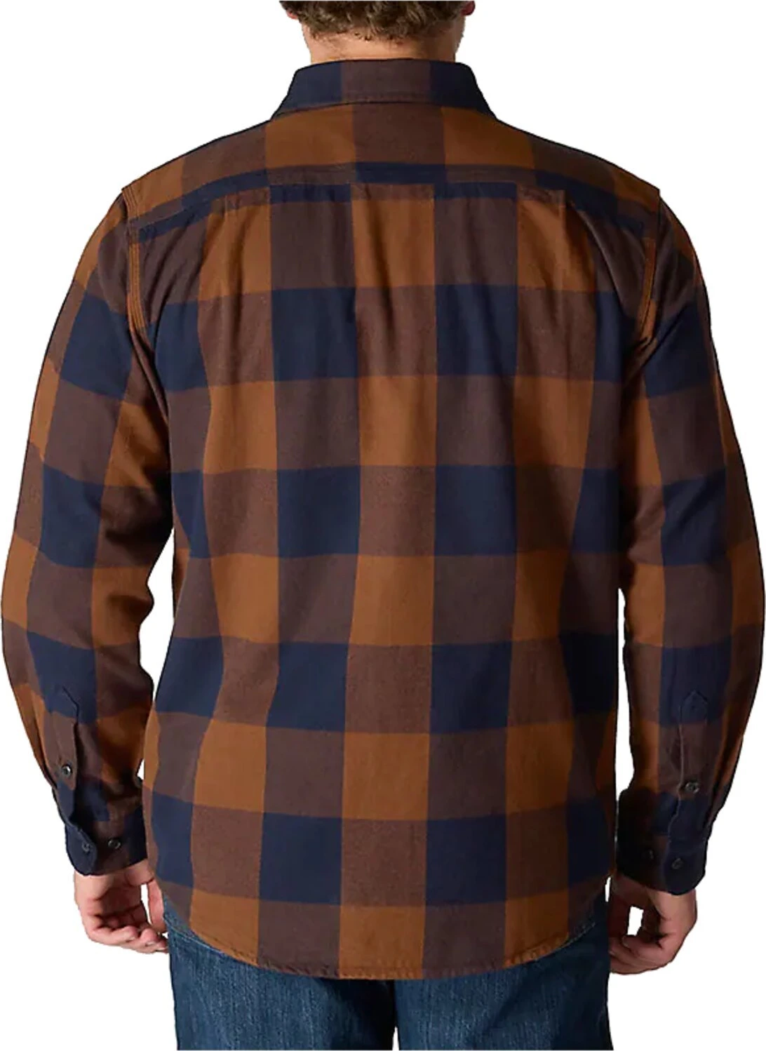 Carhartt Plaid flannel shirt red duck, Brown, L