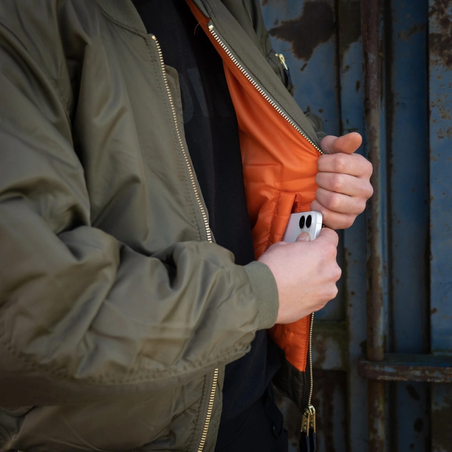 MA-1 Bomber flight jacket, dark green, M