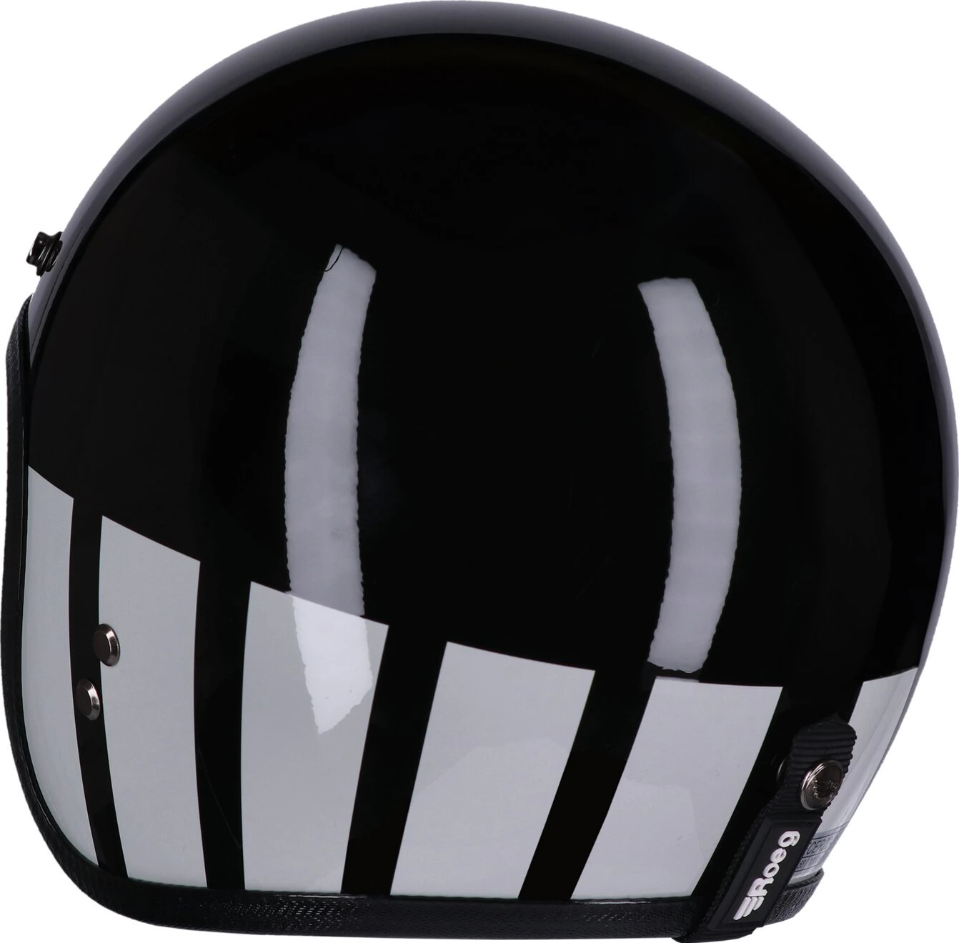 Roeg JETT helmet, curbstone Black, white, S, Gloss