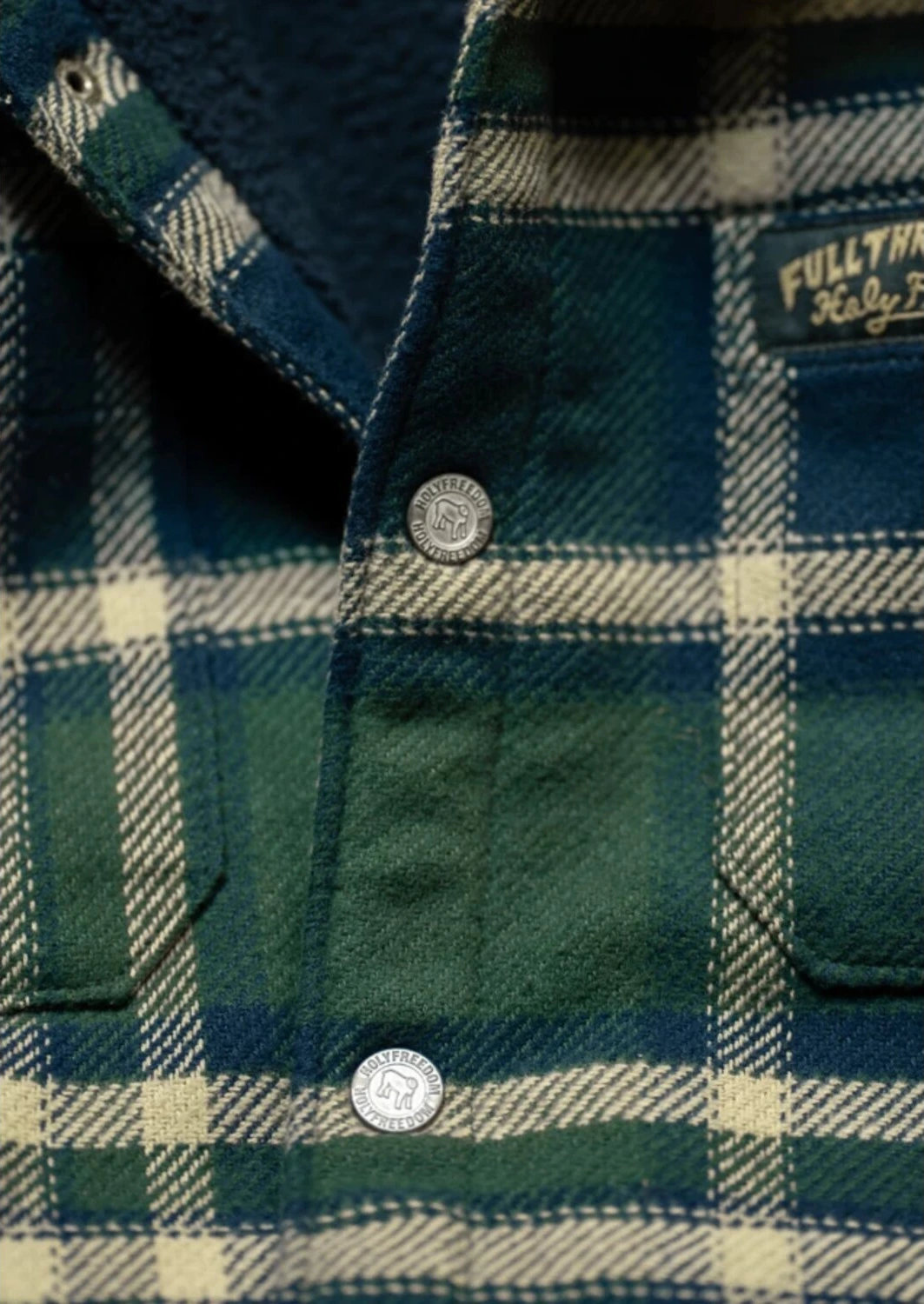 Holy Freedom Macleod lined shirt, Green, 2XL