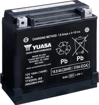 Yuasa aku YTX20HL-BS-PW (cp) happekomplektiga