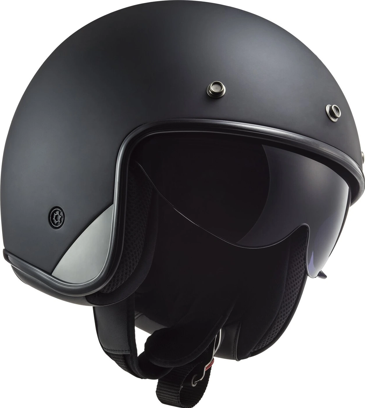 LS2 Bob II Solid helmet, Black, XS, matt